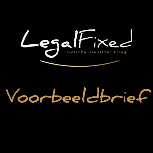 afbeelding Voorbeeldbrief LegalFixed
