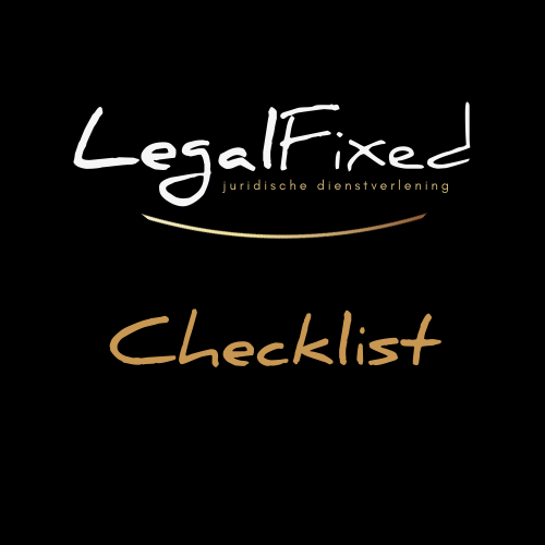 Checklist Vaststellingsovereenkomst